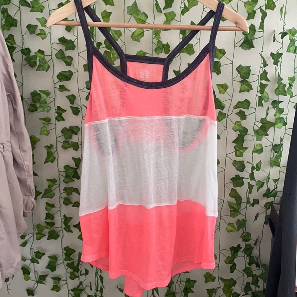 Color block tank top